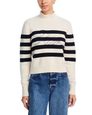 Frame Ritz Striped Cashmere Turtleneck