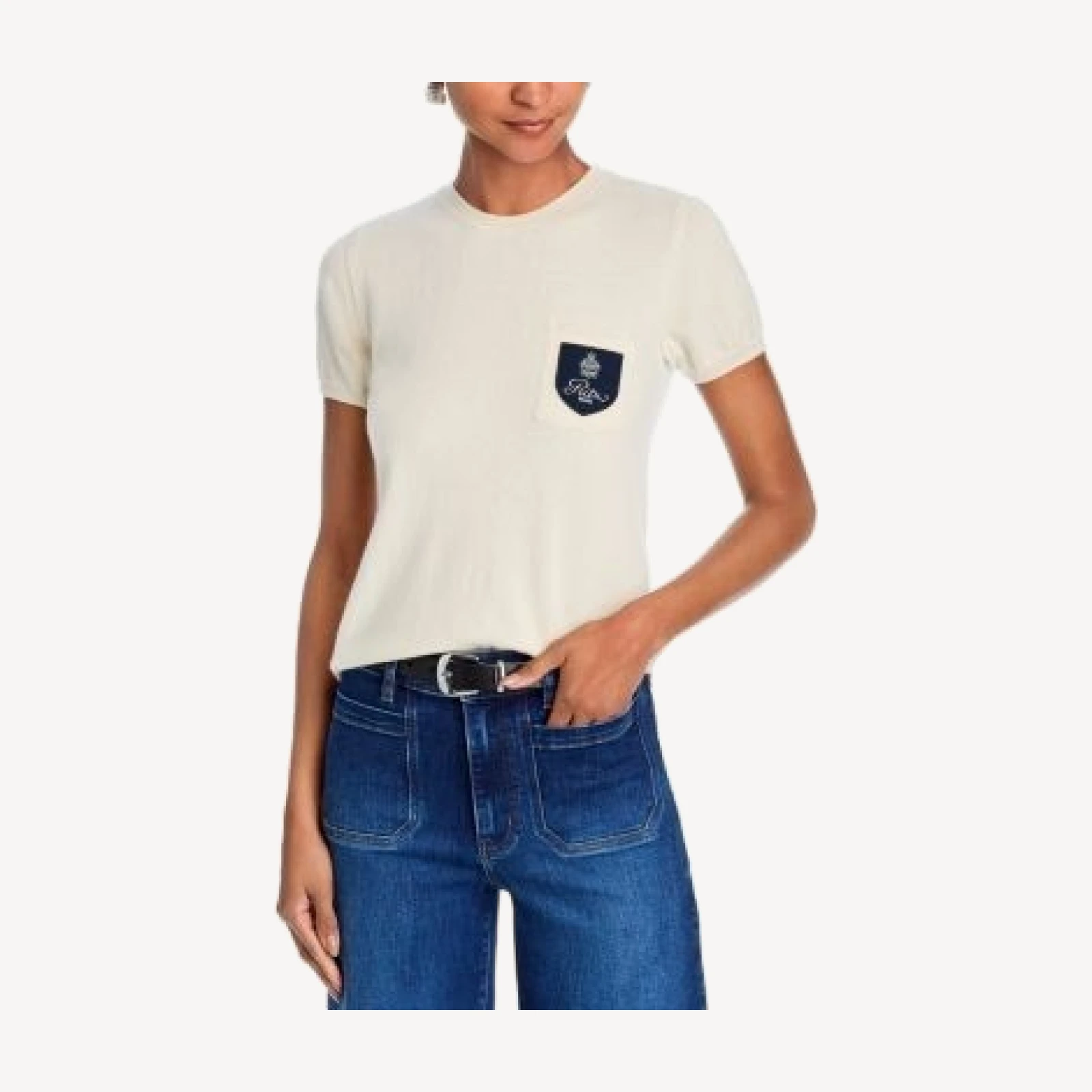 Frame Ritz Crest Cashmere Tee