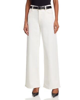 Frame Le Slim Palazzo High Rise Wide Leg Jeans in Au Natural