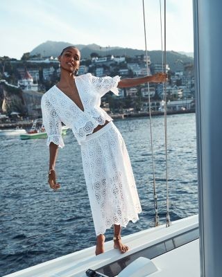 Frame The Solstice Eyelet Skirt
