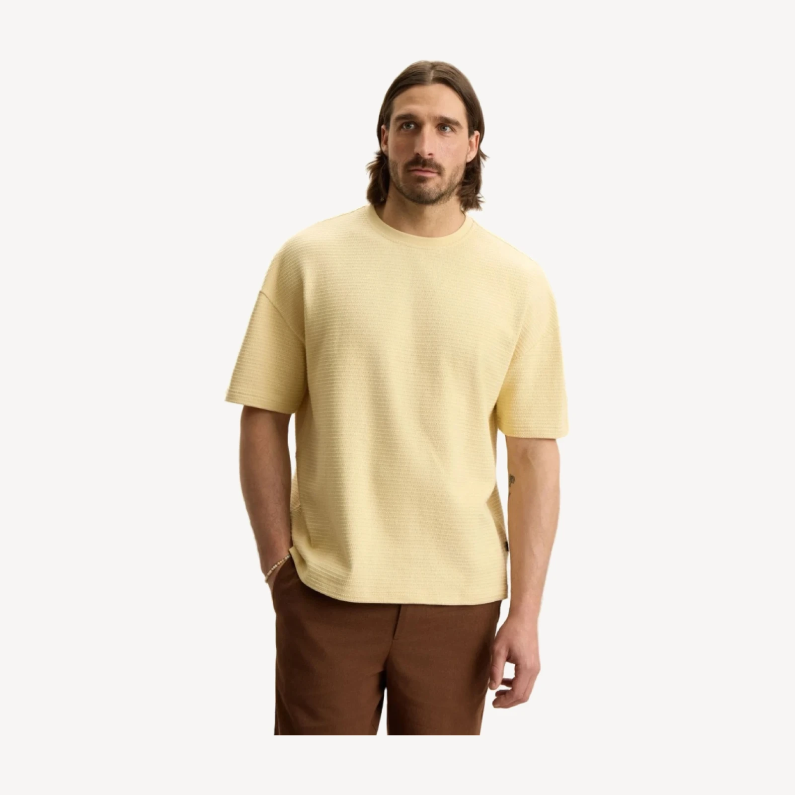 BOXY TEXTURED KNIT TEE