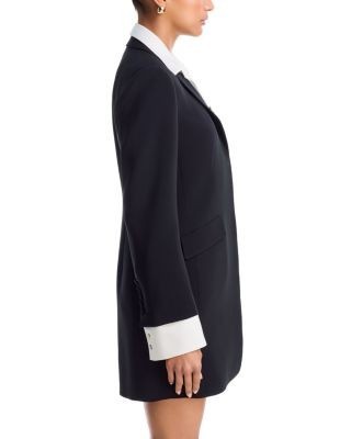 Cinq a Sept Indra Brooch Embellished Blazer Dress