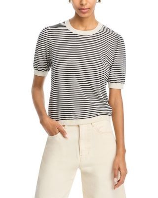 Frame The Striped Gathered Sweater