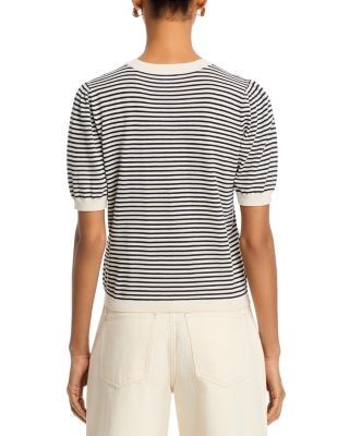 Frame The Striped Gathered Sweater