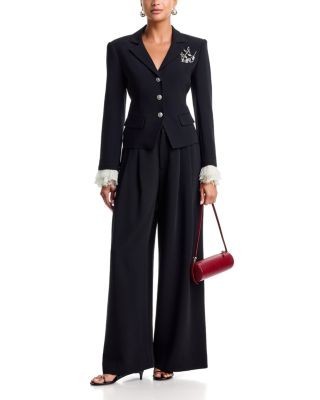 Cinq a Sept Sorren Lace Cuff Blazer
