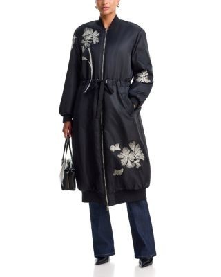 Cinq a Sept Celestina Embroidered Long Coat