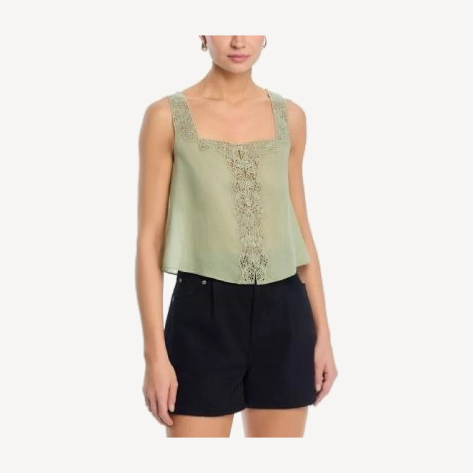 Frame The Embroidered Tank Top