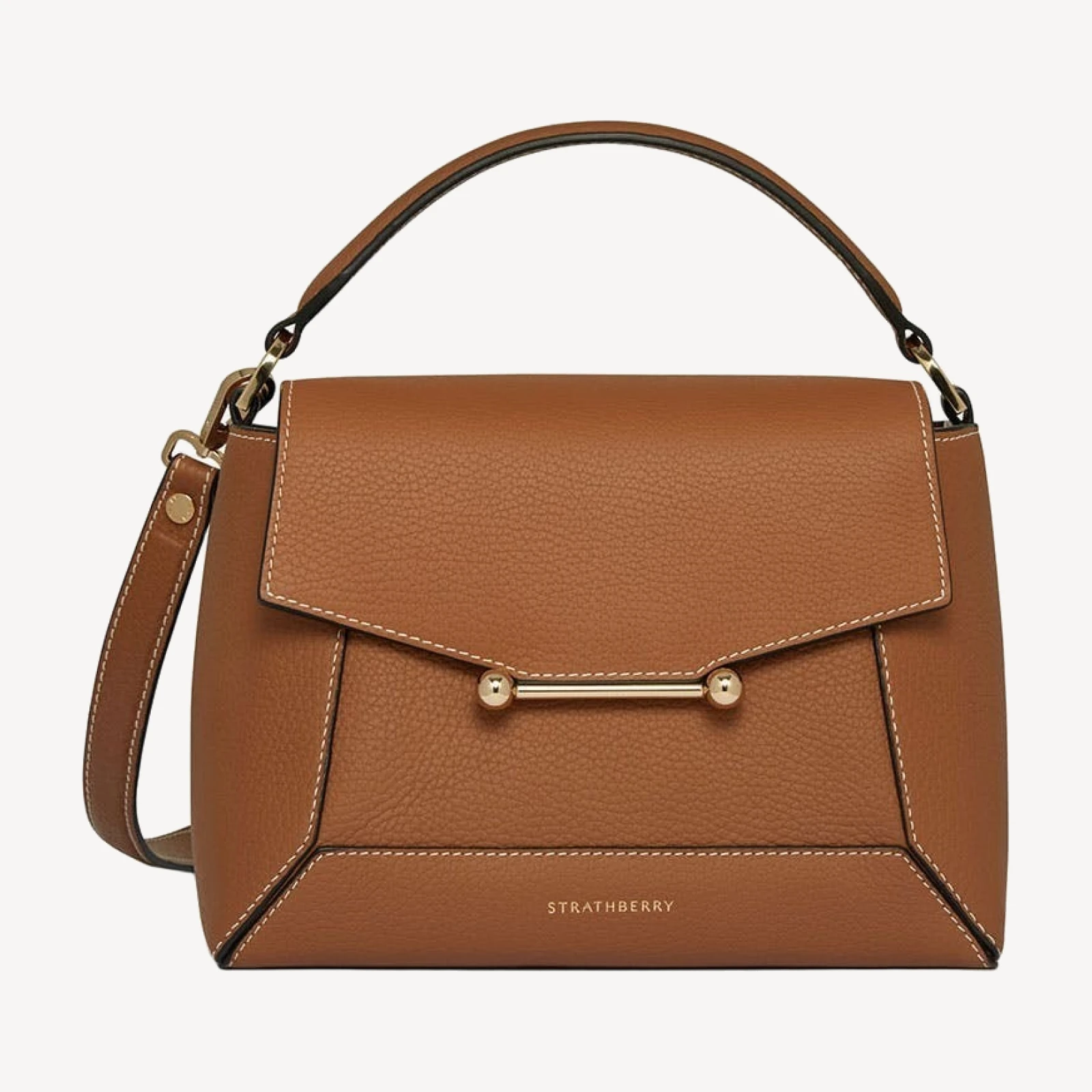 Mosaic Bag - Tan with Vanilla Stitch