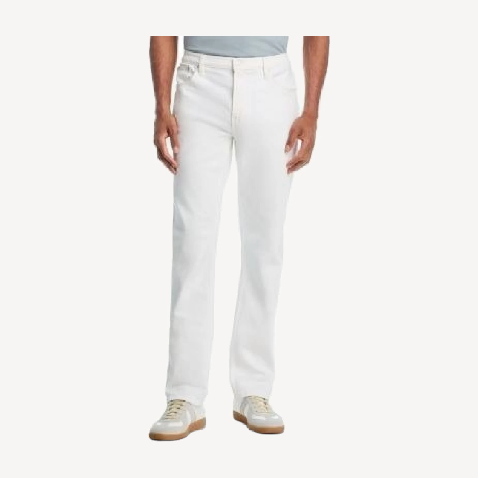 Frame Modern Straight Fit Jeans in White Grind