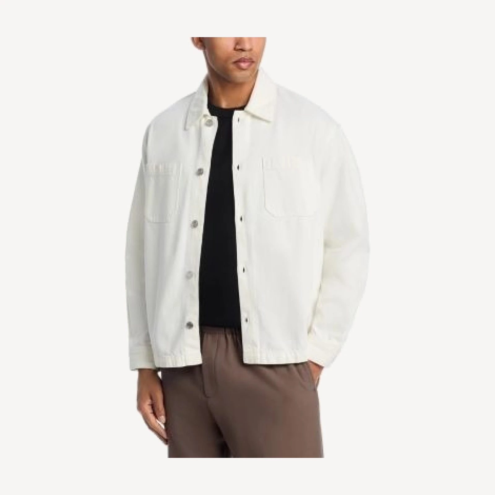 Frame Regular Fit Linen Blend Shirt Jacket