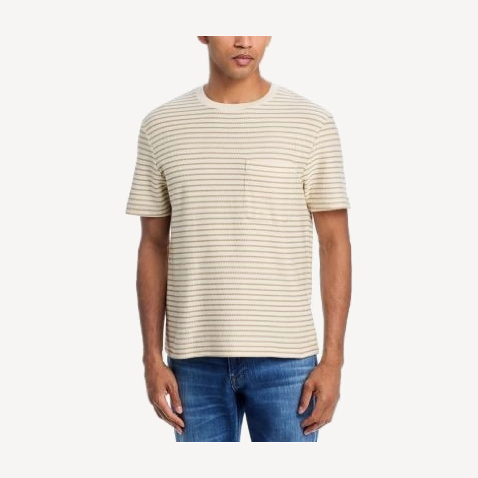 Frame Ribbed Striped Tee