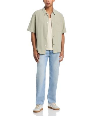 Frame Open Weave Short Sleeve Shirt