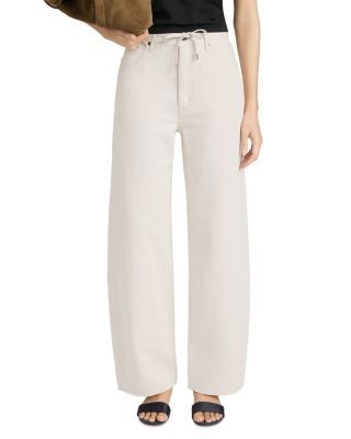 Frame The Off Duty Drawstring Jeans in Natural Ecru