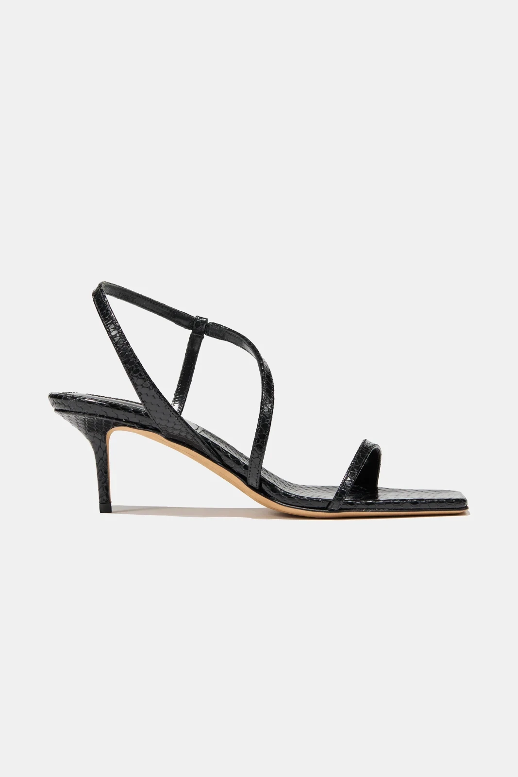 Delicat in Black Embossed Snake