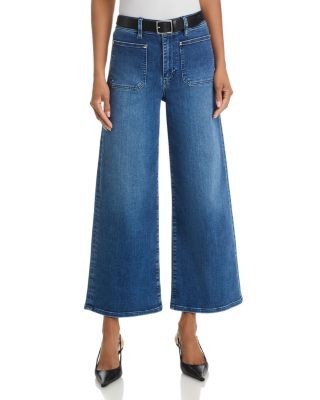 Frame Le Slim Palazzo Crop High Rise Harbor Jeans in Archive