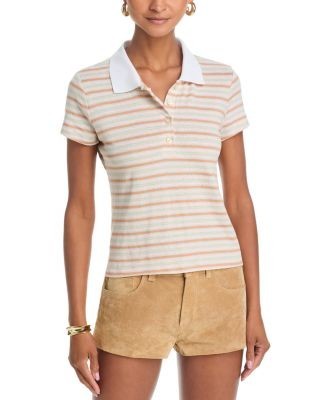 Frame The Stripe Short Sleeve Polo