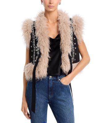 Cinq a Sept Amaranthe Faux Shearling Vest