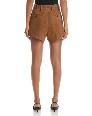 Frame The Suede Slant Shorts