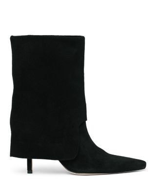 Cinq a Sept Women's Anita Fold Over Suede Booties