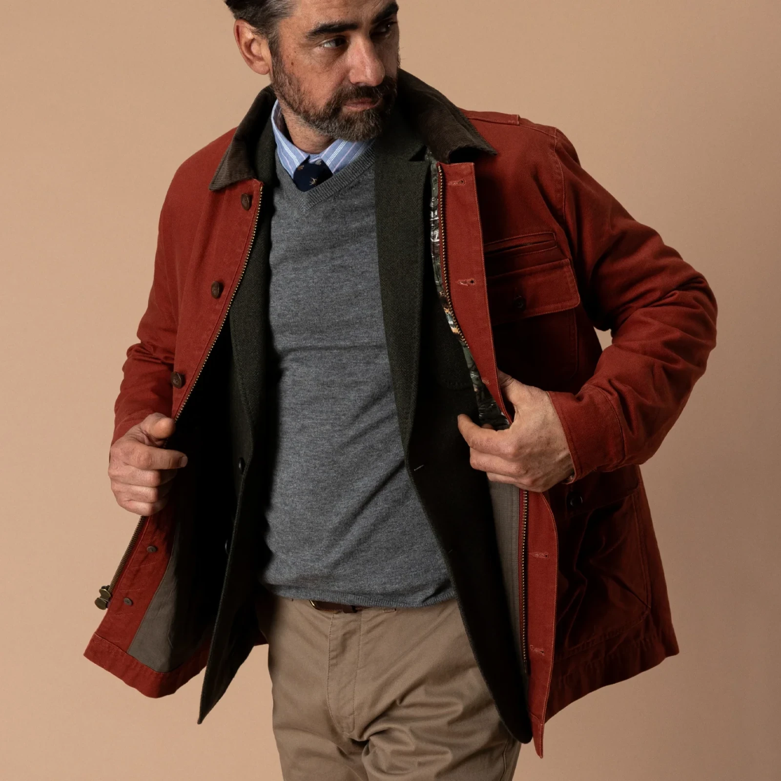 Duck Canvas Barn Coat - Brandy Brown
