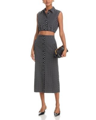 Frame The Polka Dot Midi Skirt