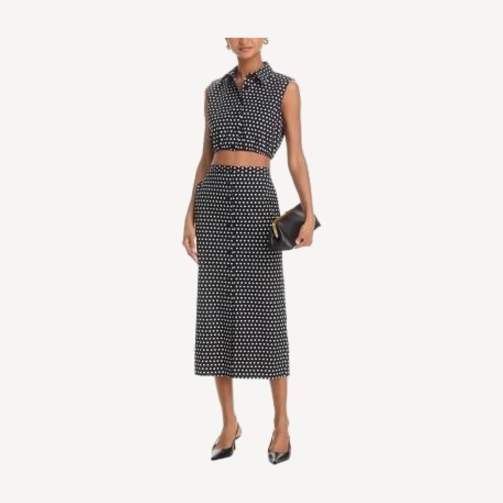 Frame The Polka Dot Midi Skirt