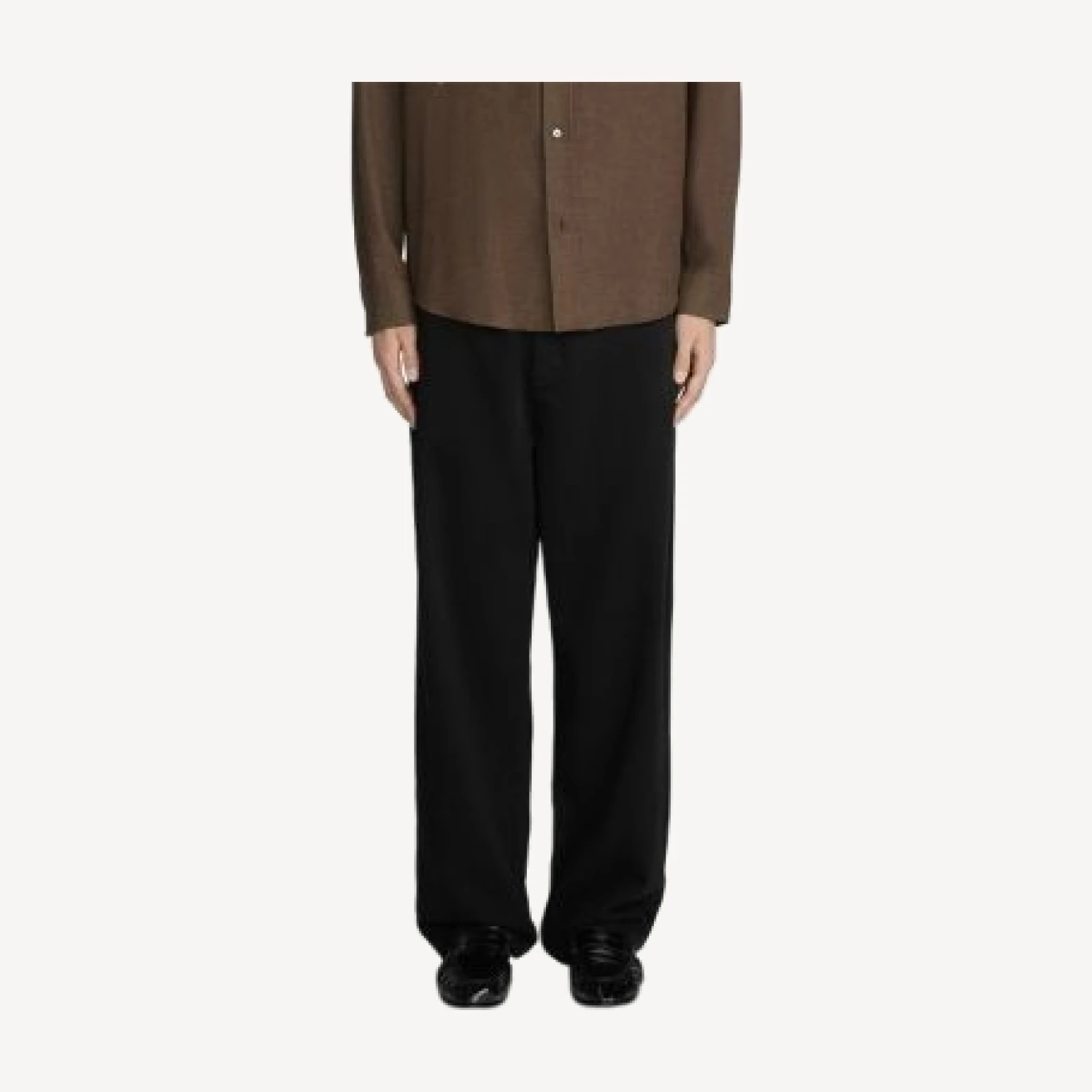 Frame Cotton Baggy Fit Wide Leg Chinos