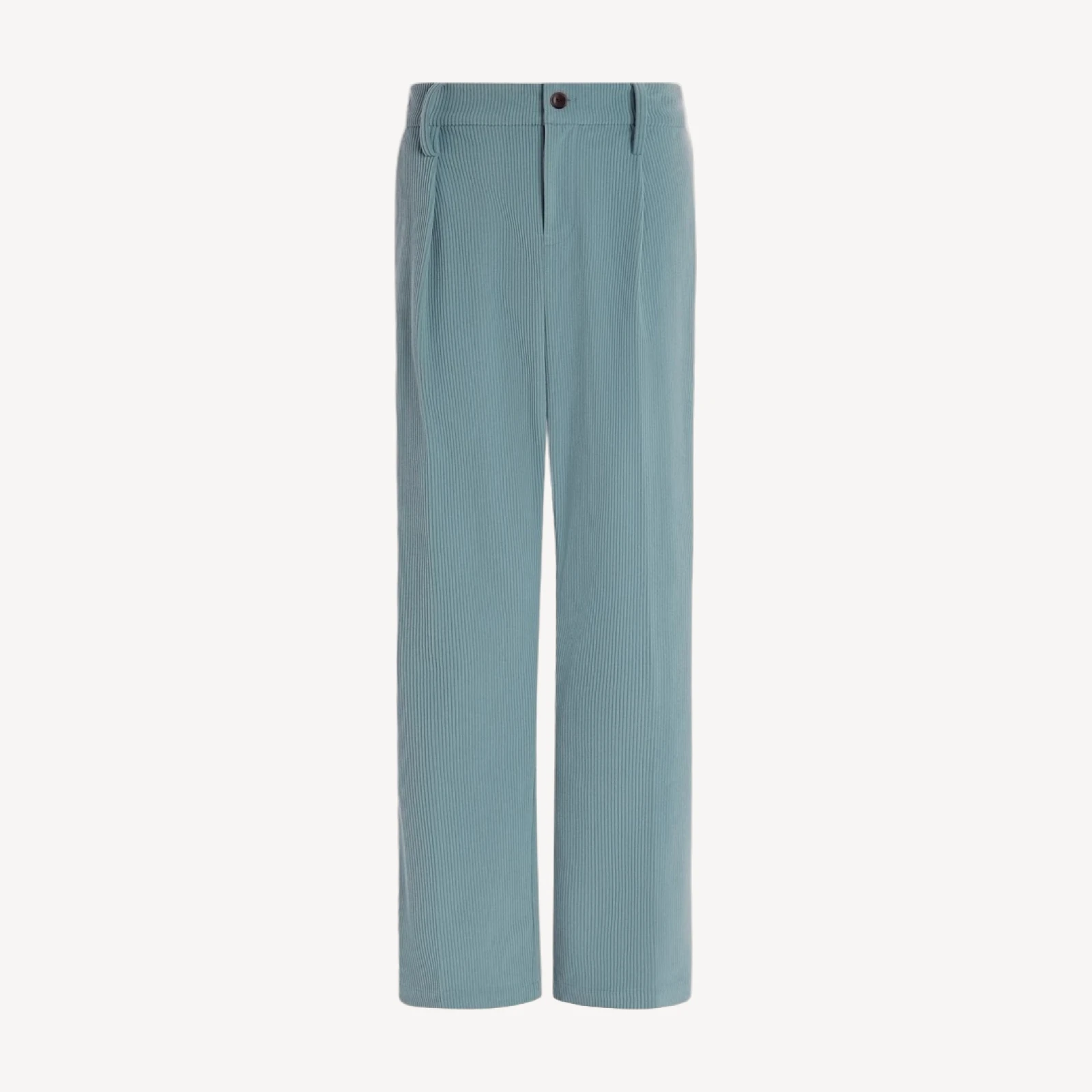 Plush Cord Straight Leg Trouser