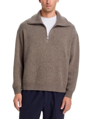 Frame Retro Half Zip Polo Sweater