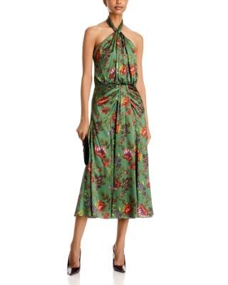 Cinq a Sept Kaily Floral Halter Neck Dress