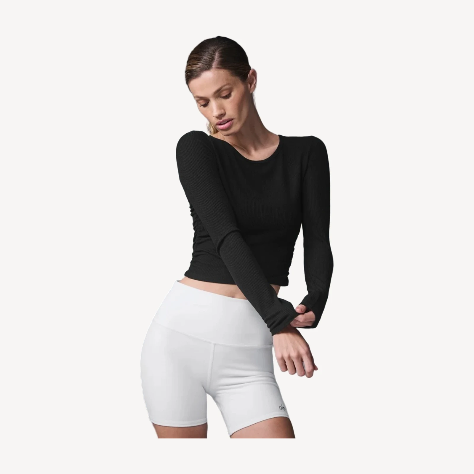 Gather Long Sleeve - Black