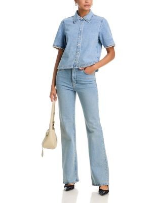 Frame The Denim Crochet Top