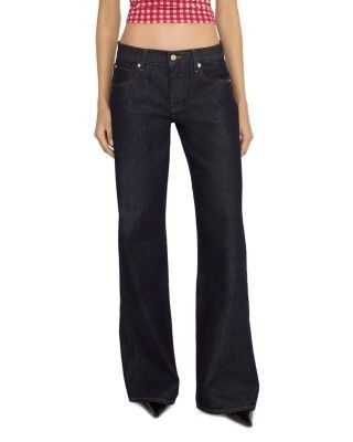 Frame The Pixie Leo Mid Rise Jeans in Rivage