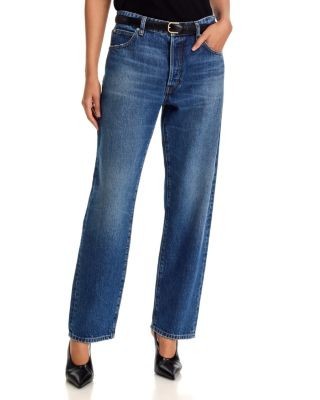 Frame The Essential Mid Rise Straight Jeans in Lucky