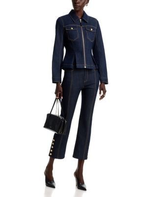 Cinq a Sept Kaiya Cotton Stretch Pleated Jacket