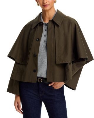 Frame The Paddock Cotton Cape Jacket