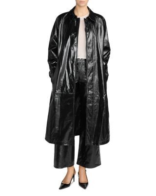 Frame The Patent Leather Mac Coat