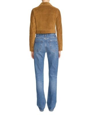 Frame The Vertical High Rise Straight Jeans in Voltage