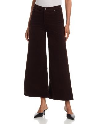 Frame The Corduroy High Rise Swing Jeans in Espresso