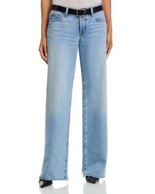 Frame The Gray Low Rise Bootcut Flare Jeans in Dodger Offset Hem