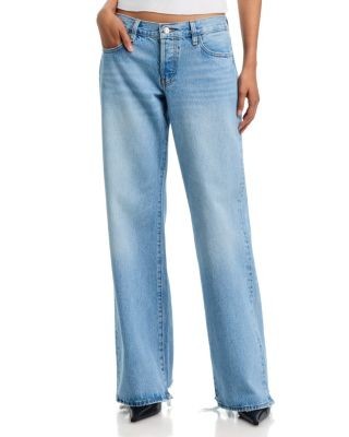 Frame The Pixie Gray Low Rise Jeans in Dodger Offset Hem