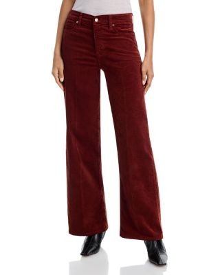 Frame Le Slim High Rise Wide Leg Palazzo Jeans in Wine