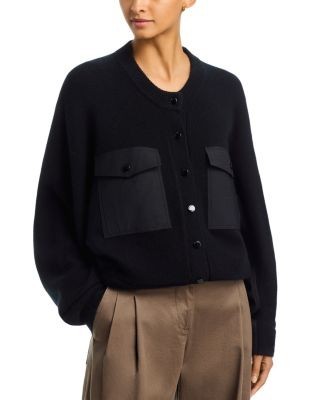 Frame The Contrast Cashmere Cardigan Sweater