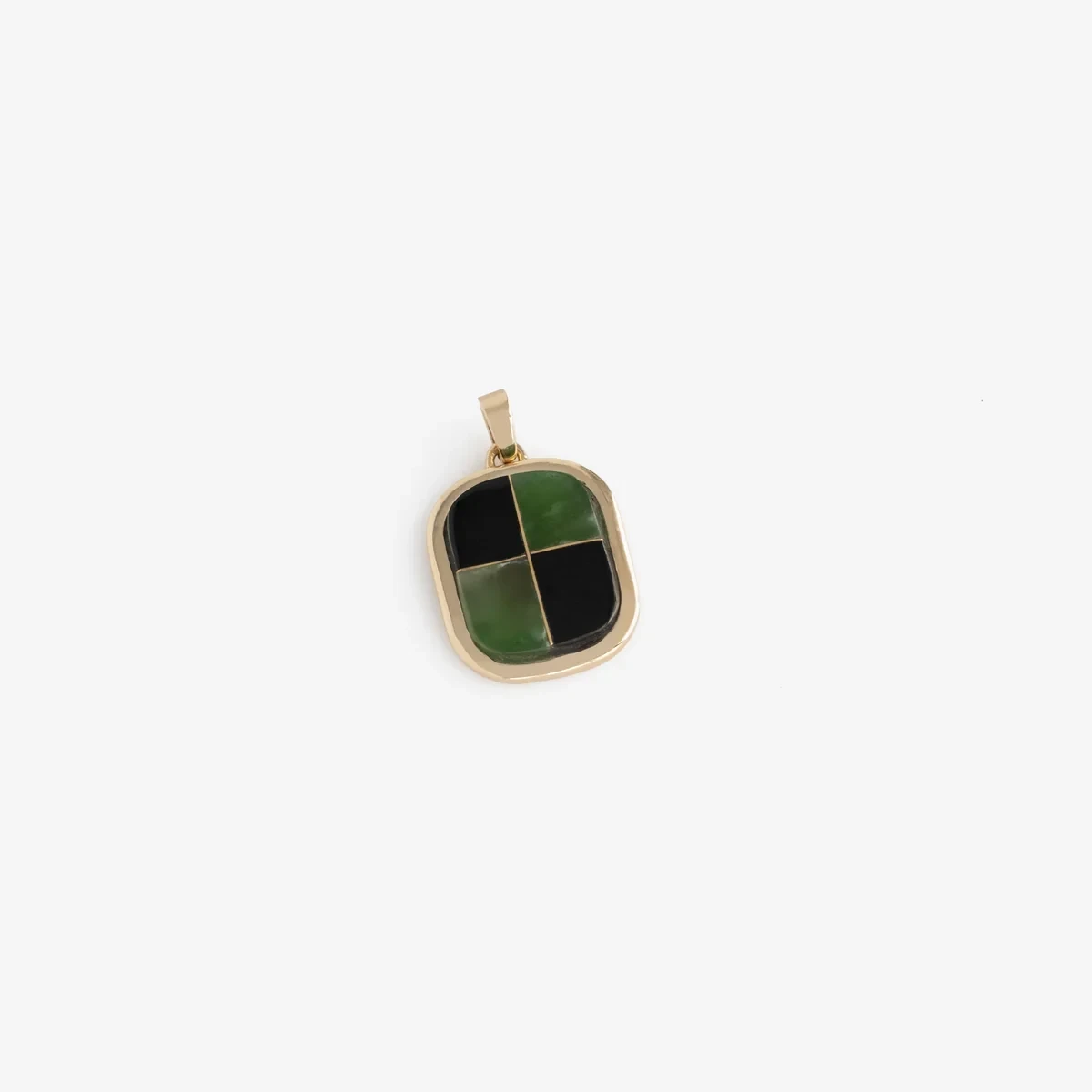 14Kt Gold Mosaic Pendant at AimeLeonDore.com