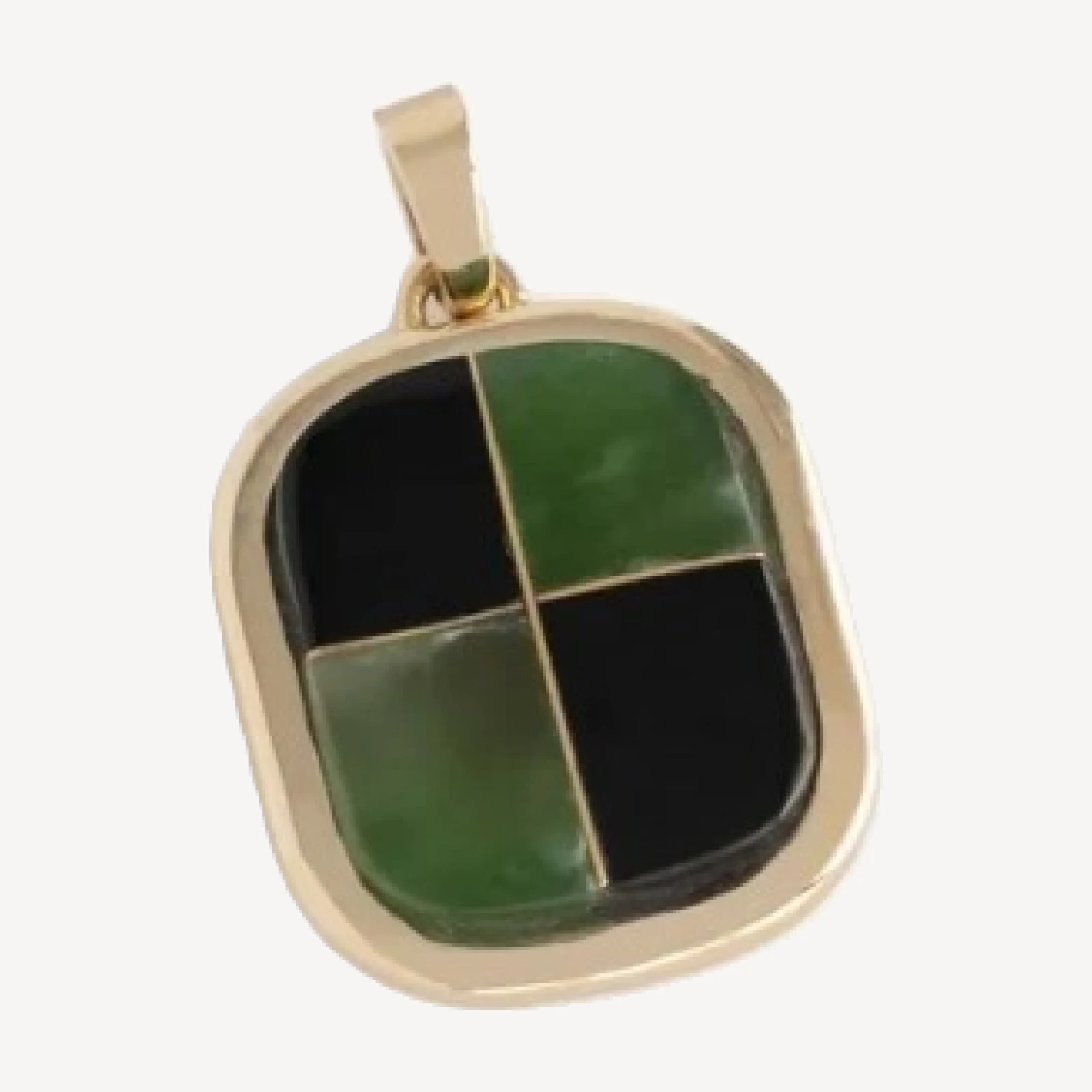14Kt Gold Mosaic Pendant at AimeLeonDore.com