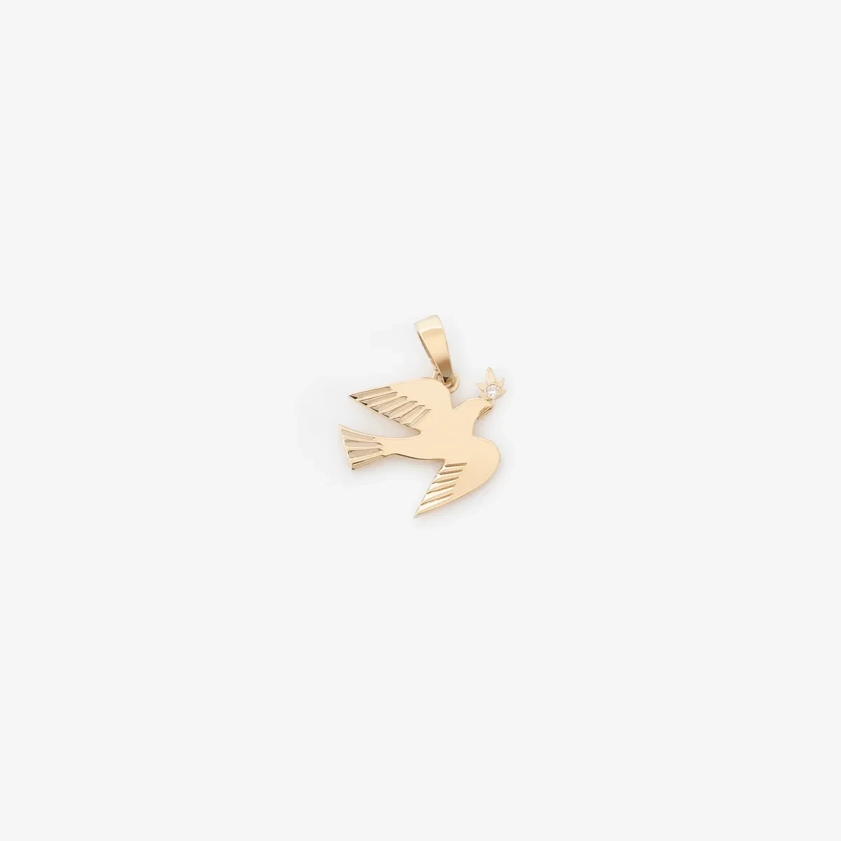14Kt Gold Dove Pendant at AimeLeonDore.com