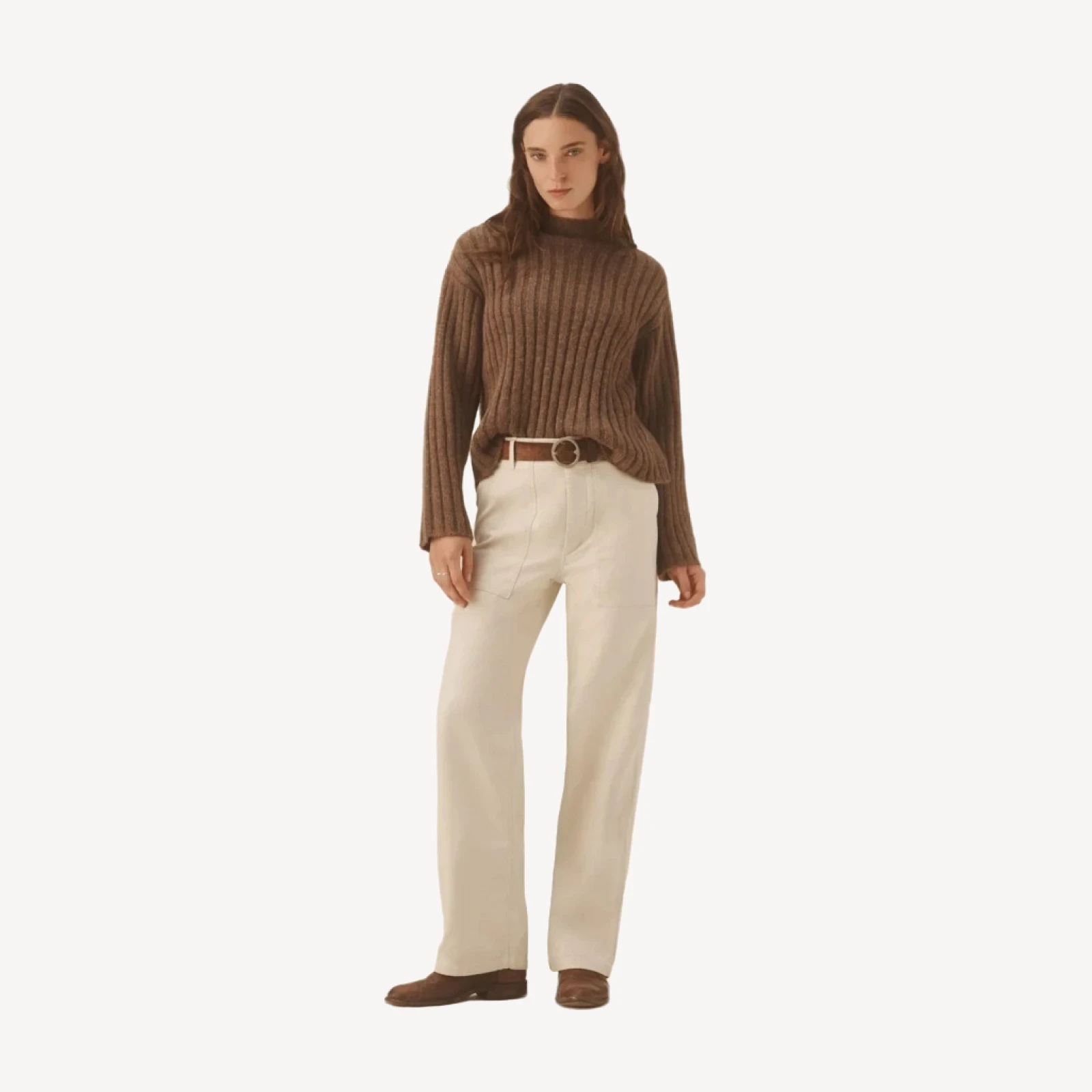 Highland Alpaca Bolded Rib Turtleneck