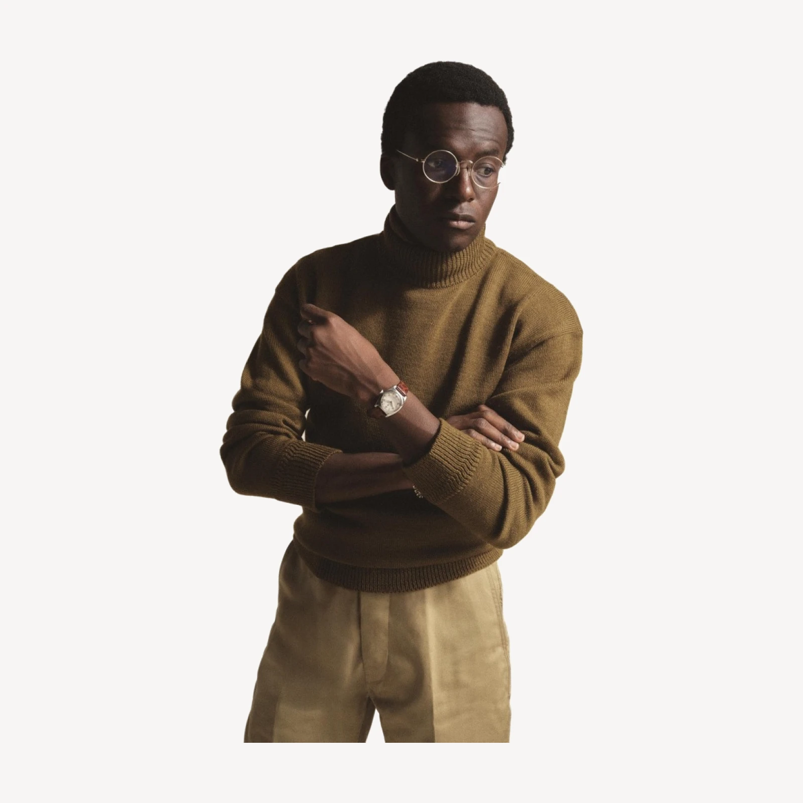Anatomica Wool Mock Neck Sweater