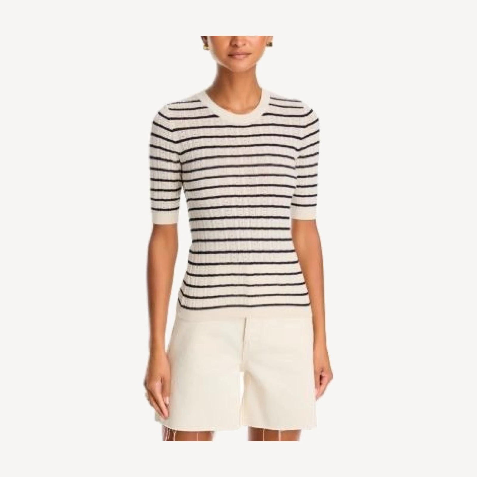 Frame The Pointelle Crewneck Tee