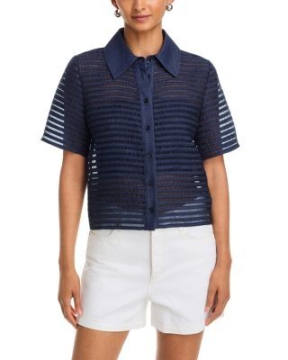 Frame The Denim Lattice Cotton Shirt